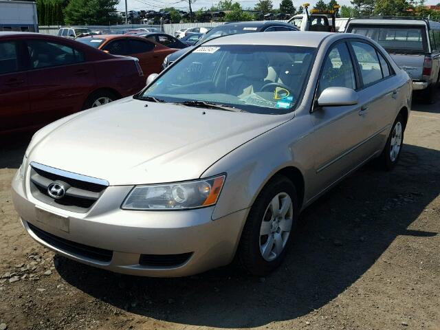 5NPET46C08H358719 - 2008 HYUNDAI SONATA GLS GOLD photo 2