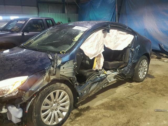 W04GN5ECXB1077708 - 2011 BUICK REGAL CXL BLUE photo 10