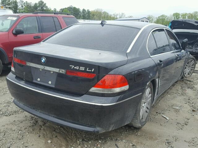 WBAGN63402DR04733 - 2002 BMW 745LI BLACK photo 4