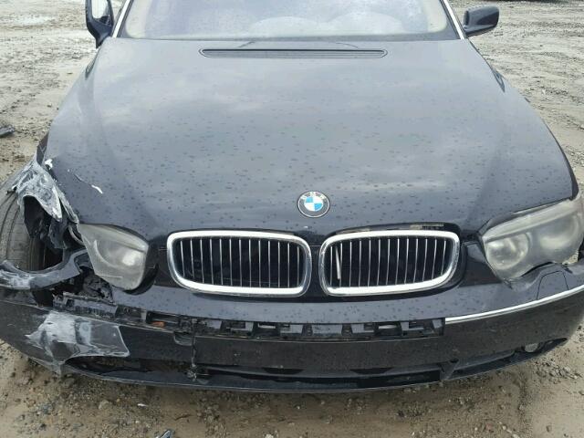 WBAGN63402DR04733 - 2002 BMW 745LI BLACK photo 7