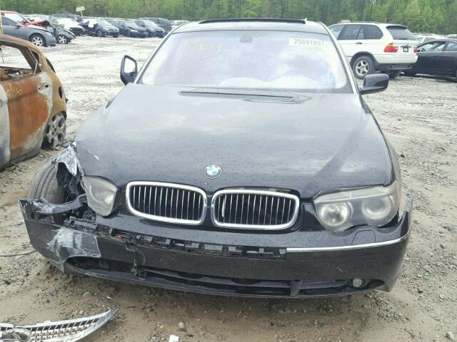 WBAGN63402DR04733 - 2002 BMW 745LI BLACK photo 9