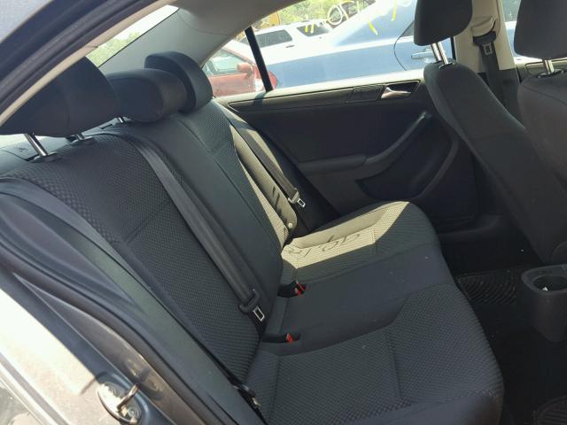 3VW1K7AJ5CM377128 - 2012 VOLKSWAGEN JETTA BASE 灰色 照片 6