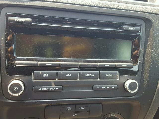 3VW1K7AJ5CM377128 - 2012 VOLKSWAGEN JETTA BASE 灰色 照片 9