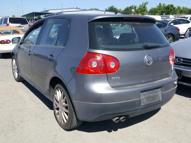 WVWGV71K17W129185 - 2007 VOLKSWAGEN NEW GTI GRAY photo 3