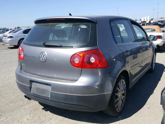 WVWGV71K17W129185 - 2007 VOLKSWAGEN NEW GTI GRAY photo 4