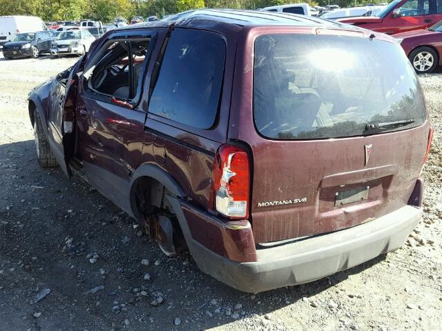 1GMDU03118D125664 - 2008 PONTIAC MONTANA SV BURGUNDY photo 3