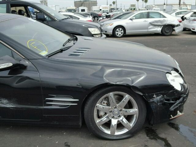 WDBSK75F23F046678 - 2003 MERCEDES-BENZ SL 500R BLACK photo 9