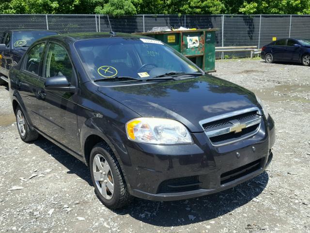 KL1TD56EX9B322882 - 2009 CHEVROLET AVEO LS BLACK photo 1