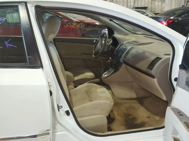 3N1AB6AP3CL697767 - 2012 NISSAN SENTRA 2.0 WHITE photo 5