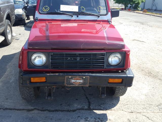 JS4JC51CXG4127453 - 1986 SUZUKI SAMURAI MAROON photo 9