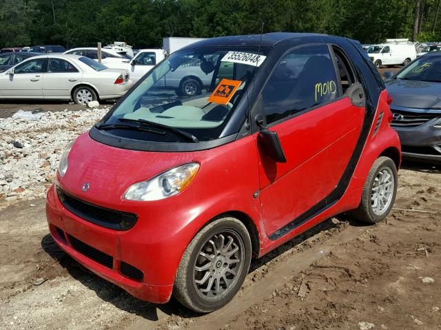 WMEEJ3BA2BK437632 - 2011 SMART FORTWO PUR RED photo 2