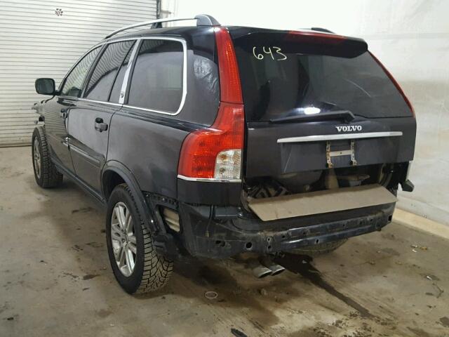 YV4CZ852181466552 - 2008 VOLVO XC90 V8 BLACK photo 3