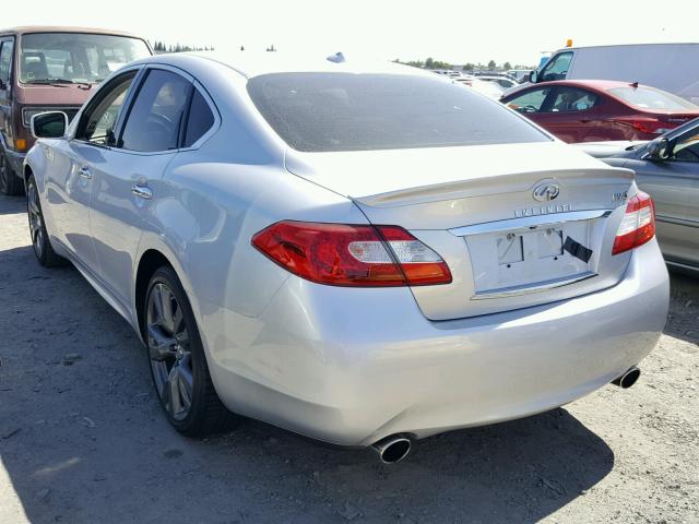 JN1AY1AP6CM530102 - 2012 INFINITI M56 SILVER photo 3