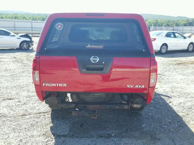 1N6AD0EV6BC449226 - 2011 NISSAN FRONTIER S RED photo 9