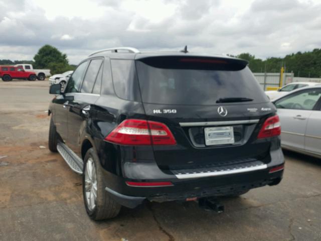 4JGDA5HB8CA035221 - 2012 MERCEDES-BENZ ML 350 4MA BLACK photo 3