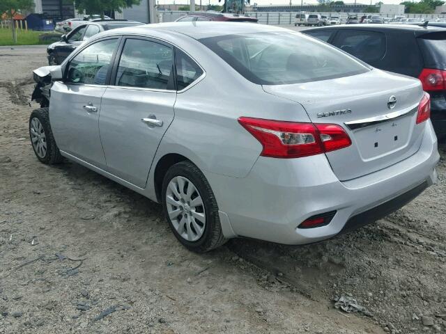 3N1AB7AP5HY283292 - 2017 NISSAN SENTRA GRAY photo 3