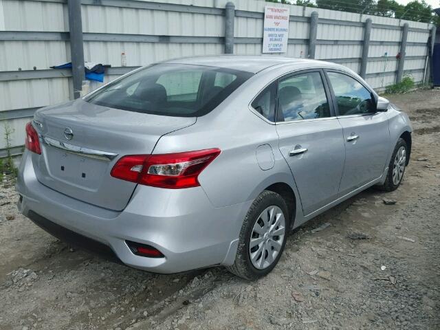 3N1AB7AP5HY283292 - 2017 NISSAN SENTRA GRAY photo 4