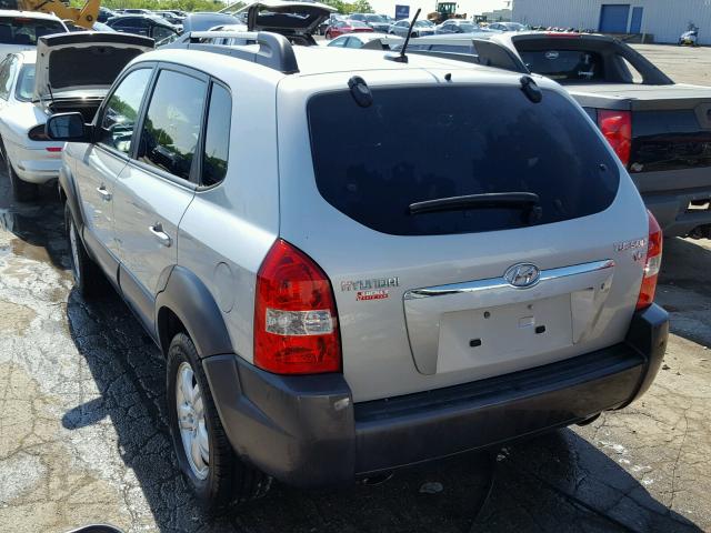 KM8JN12D08U879155 - 2008 HYUNDAI TUCSON SE SILVER photo 3