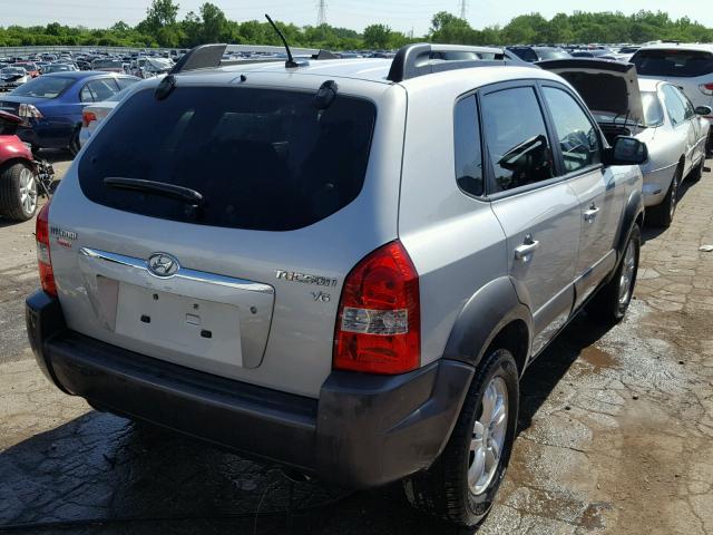 KM8JN12D08U879155 - 2008 HYUNDAI TUCSON SE SILVER photo 4