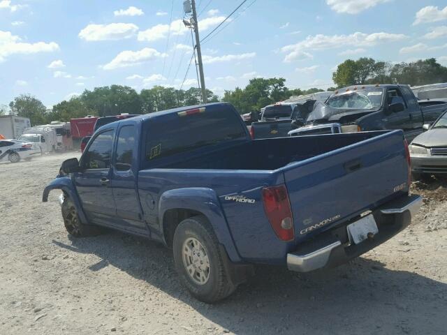 1GTDS196X58190083 - 2005 GMC CANYON BLUE photo 3