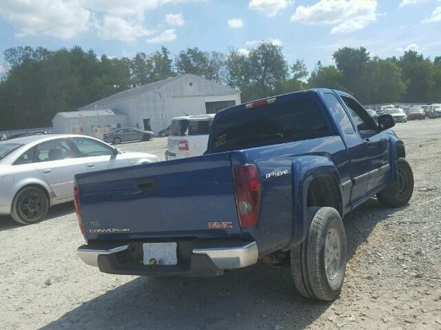 1GTDS196X58190083 - 2005 GMC CANYON BLUE photo 4