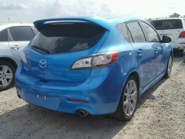 JM1BL1K43B1389560 - 2011 MAZDA SPEED 3 BLUE photo 4