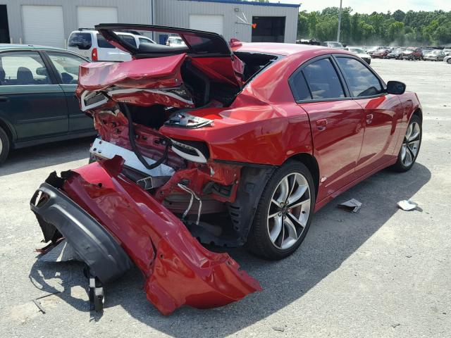 2C3CDXCT9FH805875 - 2015 DODGE CHARGER R/ RED photo 4