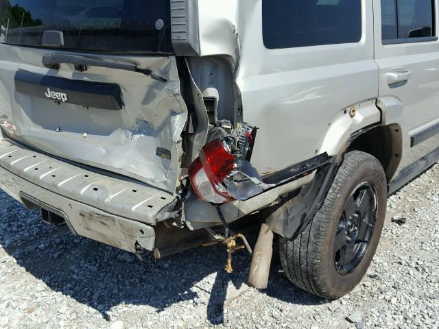 1J8HH48P17C505826 - 2007 JEEP COMMANDER Gümüş foto 9