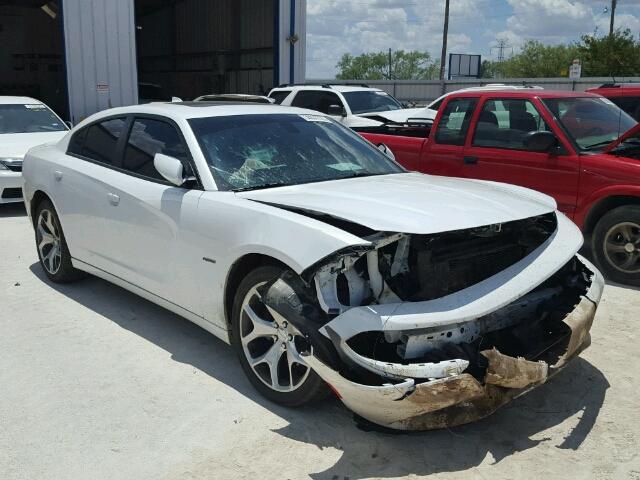 2C3CDXCT8FH886013 - 2015 DODGE CHARGER R/ WHITE photo 1
