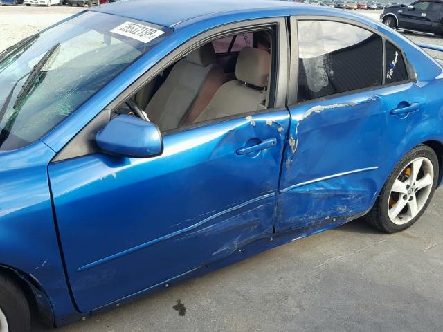 1YVHP84C465M04345 - 2006 MAZDA 6 I BLUE photo 10