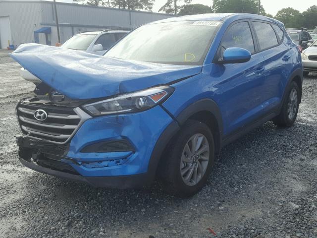 KM8J23A41HU413028 - 2017 HYUNDAI TUCSON SE BLUE photo 2