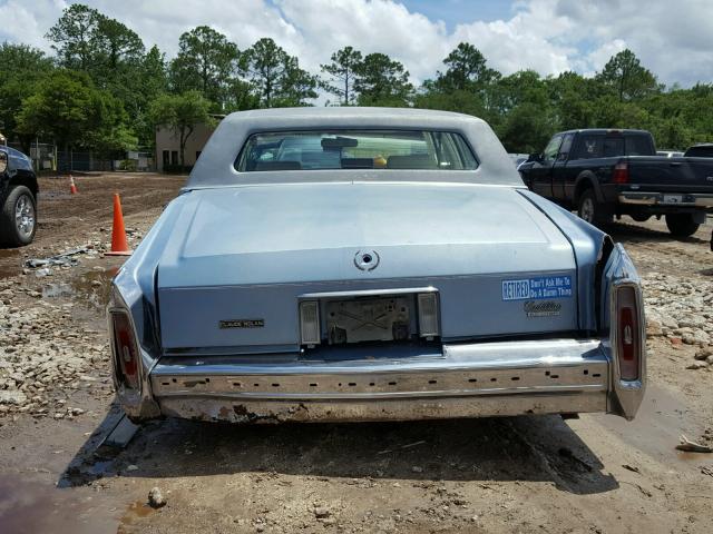 1G6DW54E0MR722849 - 1991 CADILLAC BROUGHAM BLUE photo 10