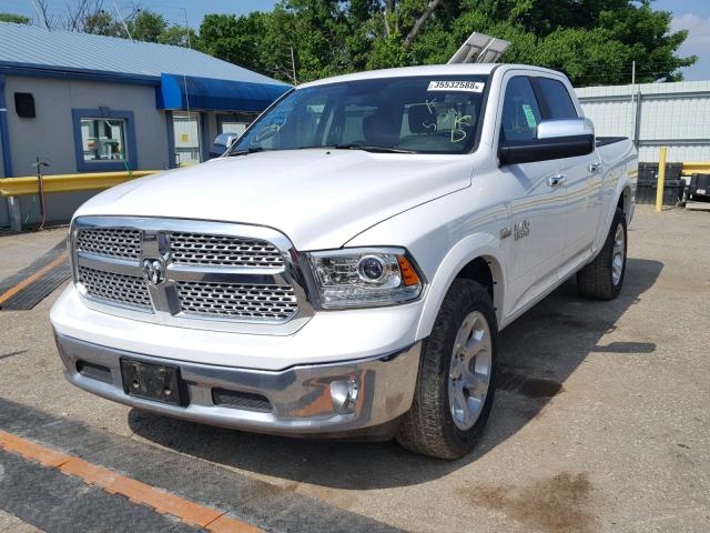 1C6RR7NT2HS527800 - 2017 RAM 1500 LARAM WHITE photo 2