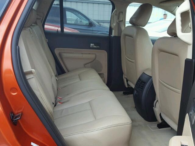 2FMDK48C28BB22303 - 2008 FORD EDGE SEL ORANGE photo 6