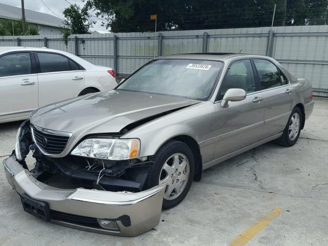 JH4KA96522C015323 - 2002 ACURA 3.5RL TAN photo 2