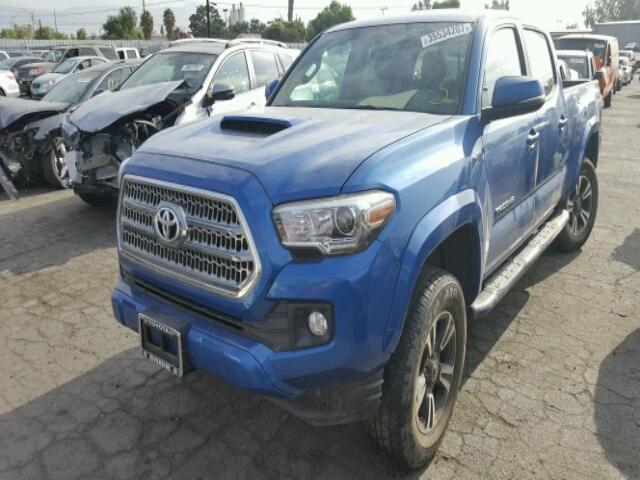 3TMBZ5DN2HM006201 - 2017 TOYOTA TACOMA BLUE photo 2