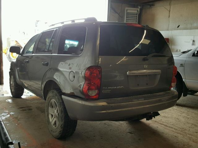 1D8HB58N45F558482 - 2005 DODGE DURANGO LI GRAY photo 3