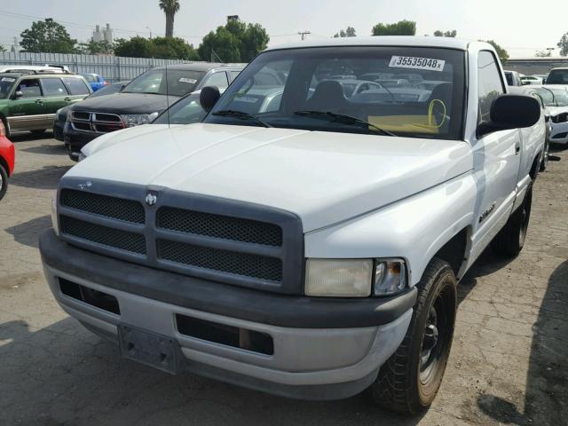 1B7HC16X01S122917 - 2001 DODGE RAM 1500 WHITE photo 2