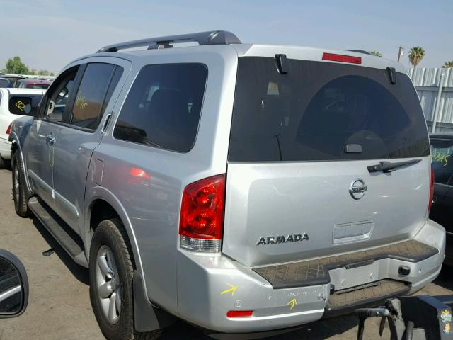 5N1AA0ND4DN612994 - 2013 NISSAN ARMADA SV SILVER photo 3