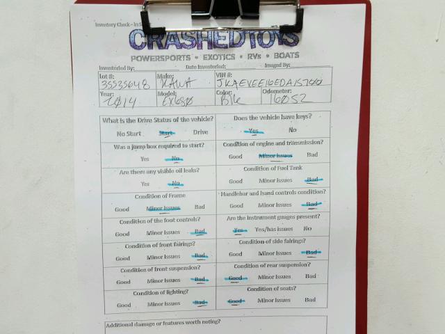 JKAEXEE16EDA15700 - 2014 KAWASAKI EX650 E BLUE photo 20