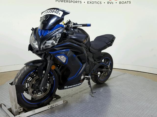 JKAEXEE16EDA15700 - 2014 KAWASAKI EX650 E BLUE photo 4