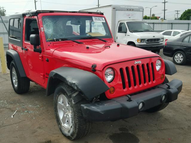 1C4AJWAG0DL558077 - 2013 JEEP WRANGLER S RED photo 1