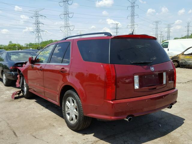 1GYEE637550164705 - 2005 CADILLAC SRX RED photo 3