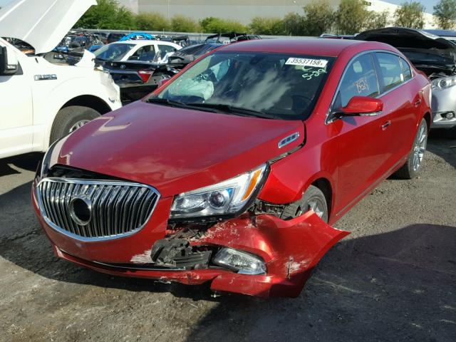 1G4GB5G3XEF196874 - 2014 BUICK LACROSSE RED photo 2