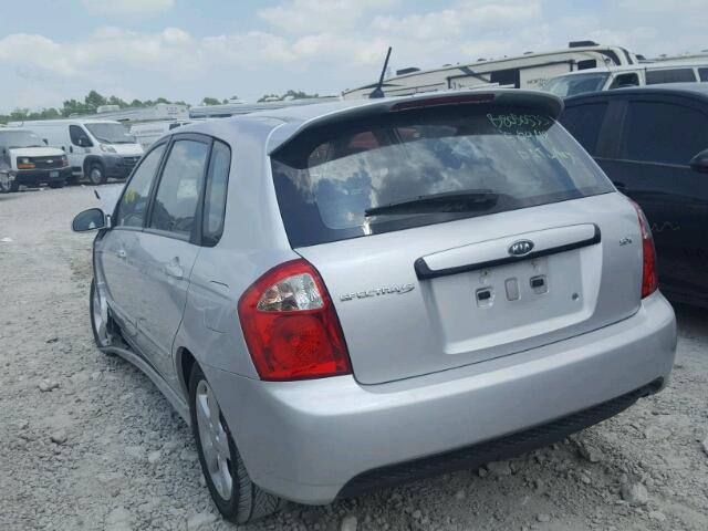 KNAFE161385020966 - 2008 KIA SPECTRA5 5 SILVER photo 3