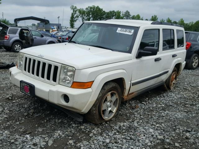1J8HH48N66C226370 - 2006 JEEP COMMANDER WHITE photo 2