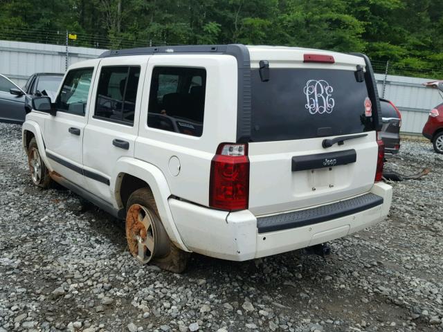1J8HH48N66C226370 - 2006 JEEP COMMANDER WHITE photo 3