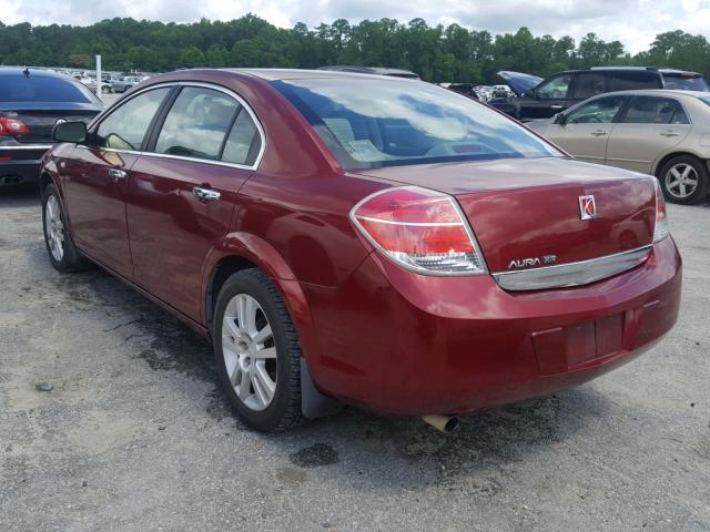 1G8ZV57BX9F243039 - 2009 SATURN AURA XR RED photo 3