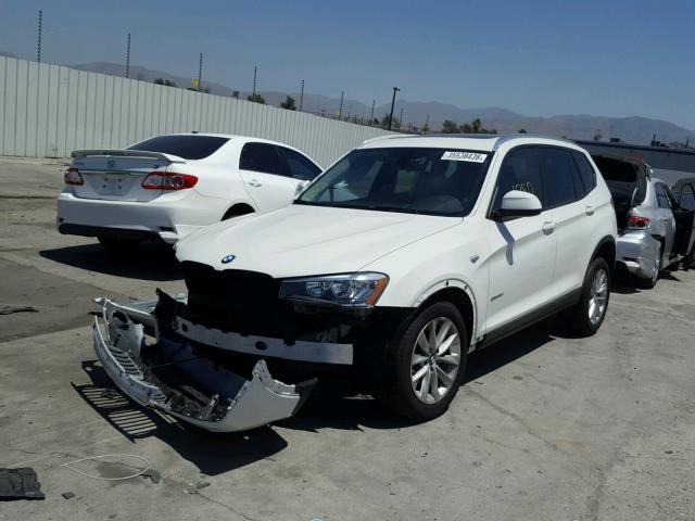 5UXWZ7C34H0V89935 - 2017 BMW X3 SDRIVE2 Ақ фото 2