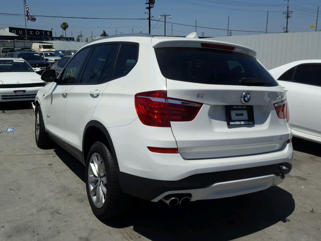 5UXWZ7C34H0V89935 - 2017 BMW X3 SDRIVE2 Ақ фото 3
